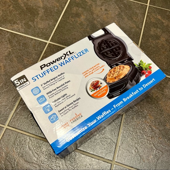 PowerXL Kitchen New Powerxl Wafflizer Stuffed Waffle Maker Iron Black Nib Poshmark